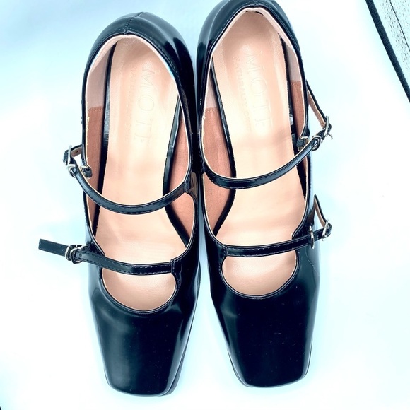 MOTF Black Double Strap Flats - Picture 8 of 9